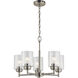Winslow 5 Light 19.75 inch Brushed Nickel Chandelier 1 Tier Small Ceiling Light, Small