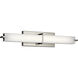 Independence LED 26 inch Brushed Nickel Linear Bath Medium Wall Light, Medium