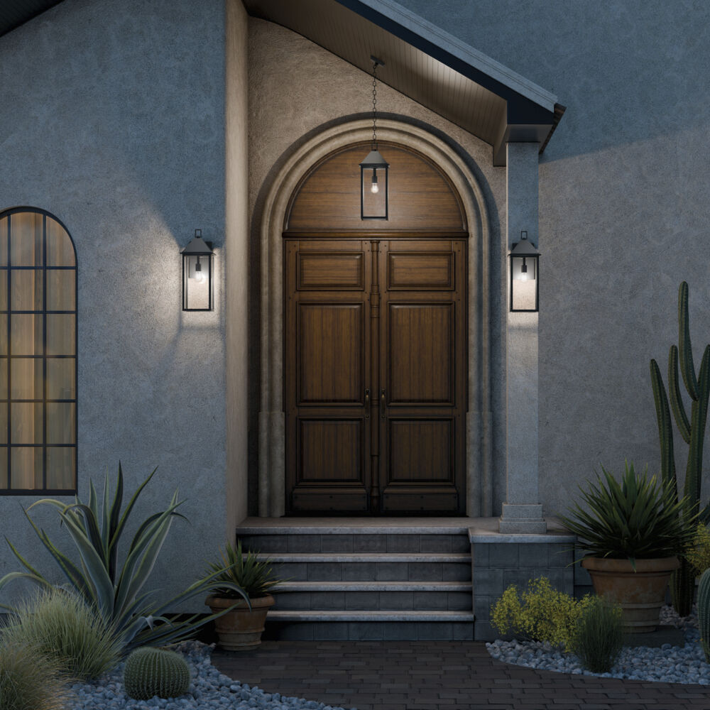 Prin 1 Light 22 inch Black Outdoor Wall Light, Large