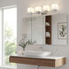 Tully 4 Light 32 inch Chrome Wall Mt Bath 4 Arm Wall Light