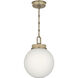 Andorra 1 Light Champagne Bronze Pendant Ceiling Light