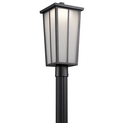 Amber Valley LED 20 inch Textured Black Outdoor Post Lantern