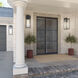 Branner 1 Light 24 inch Black Textured Outdoor Wall, Large