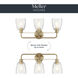 Meller 3 Light 24.25 inch Champagne Bronze Bath Vanity Light Wall Light