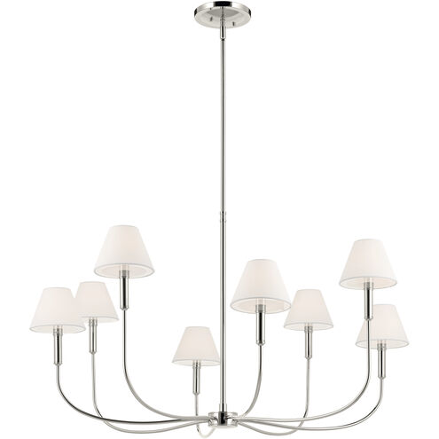Eadie 8 Light Polished Nickel Chandelier Foyer Ceiling Light