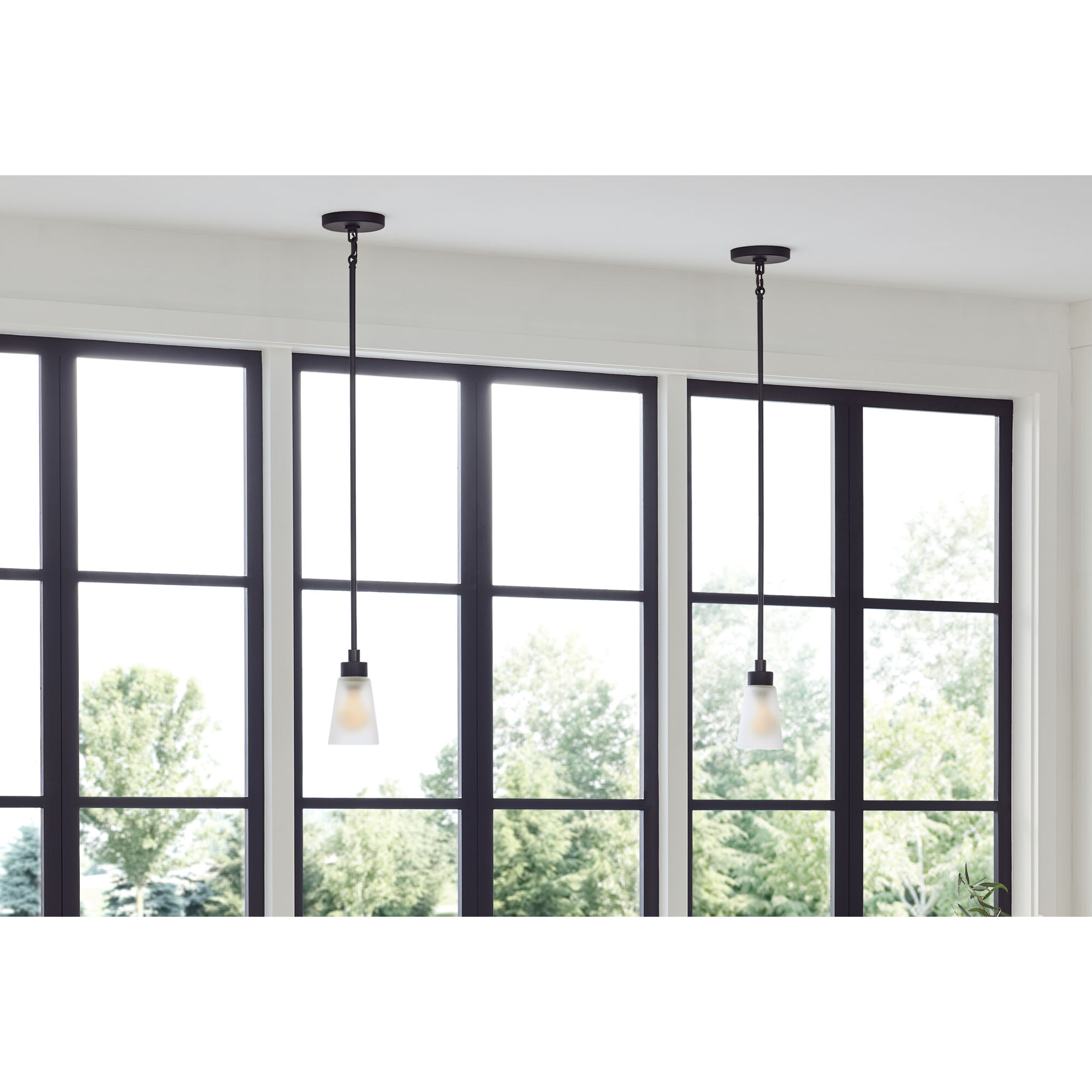 Erma 1 Light Black Mini Pendant Ceiling Light