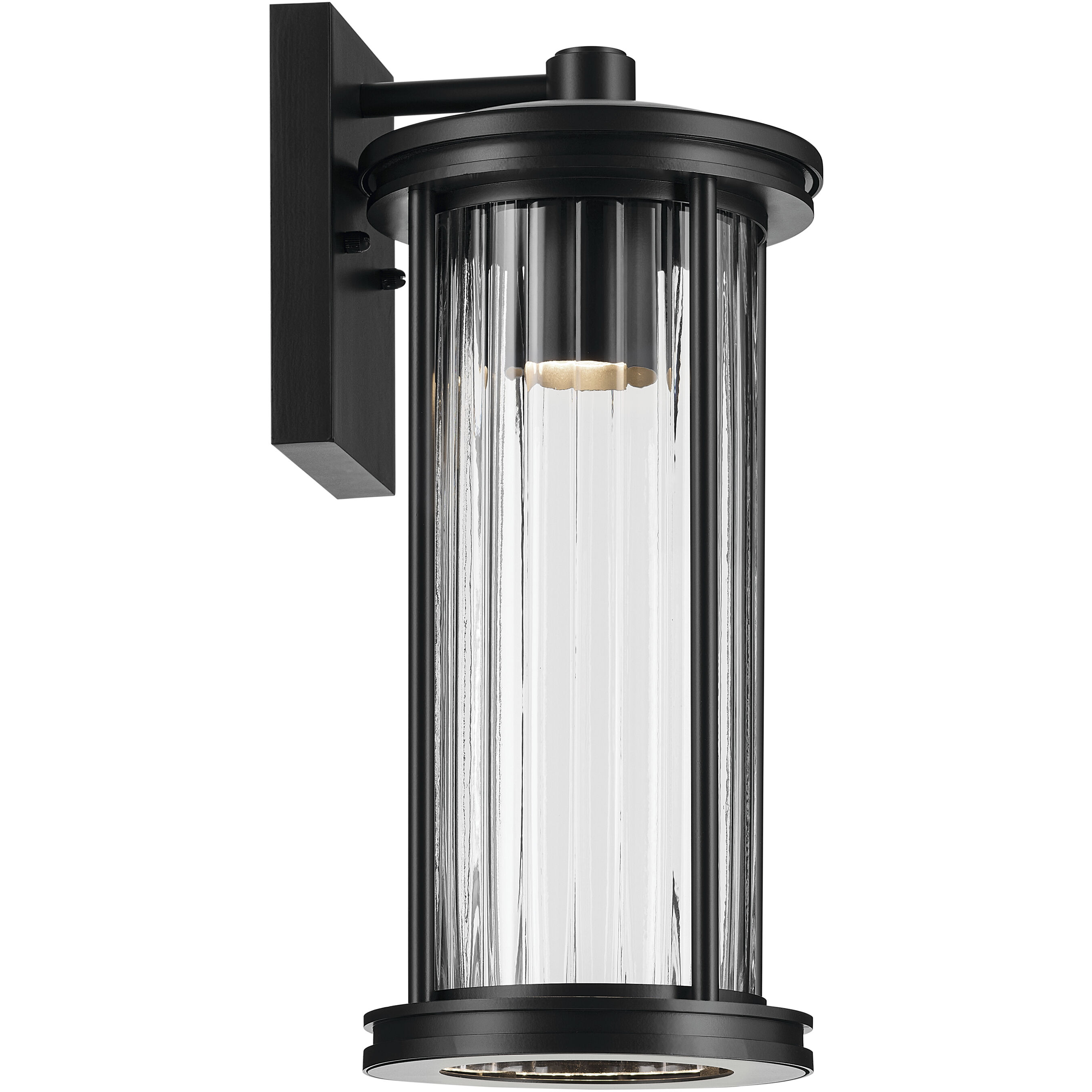 Barras 1 Light 16 inch Black Outdoor Wall Sconce