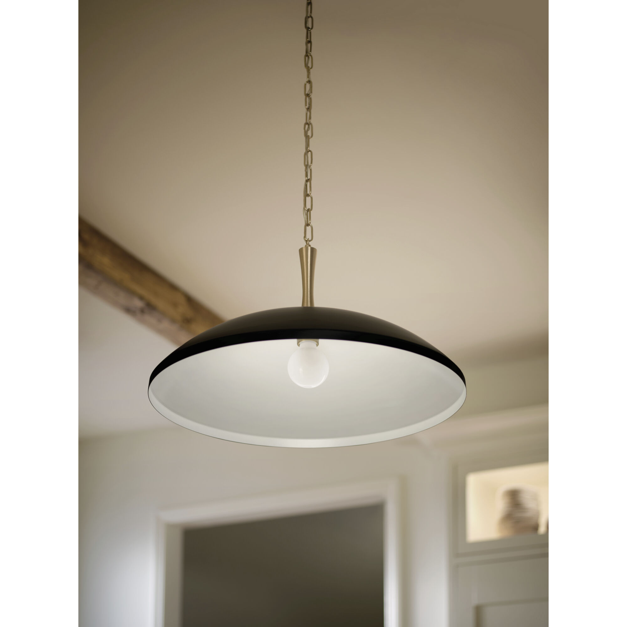 Delarosa 1 Light Black Pendant Ceiling Light