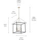 Eisley 4 Light 22.25 inch Polished Nickel Foyer Pendant Ceiling Light