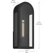 Marea 1 Light 20.25 inch Textured Black Outdoor Wall Light