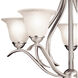 Dover 5 Light 24 inch Brushed Nickel Chandelier 1 Tier Medium Ceiling Light, Medium