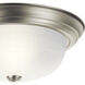 Independence 2 Light 13 inch Brushed Nickel Flush Mount Light Ceiling Light