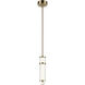 Riven LED Champagne Bronze Mini Pendant Ceiling Light