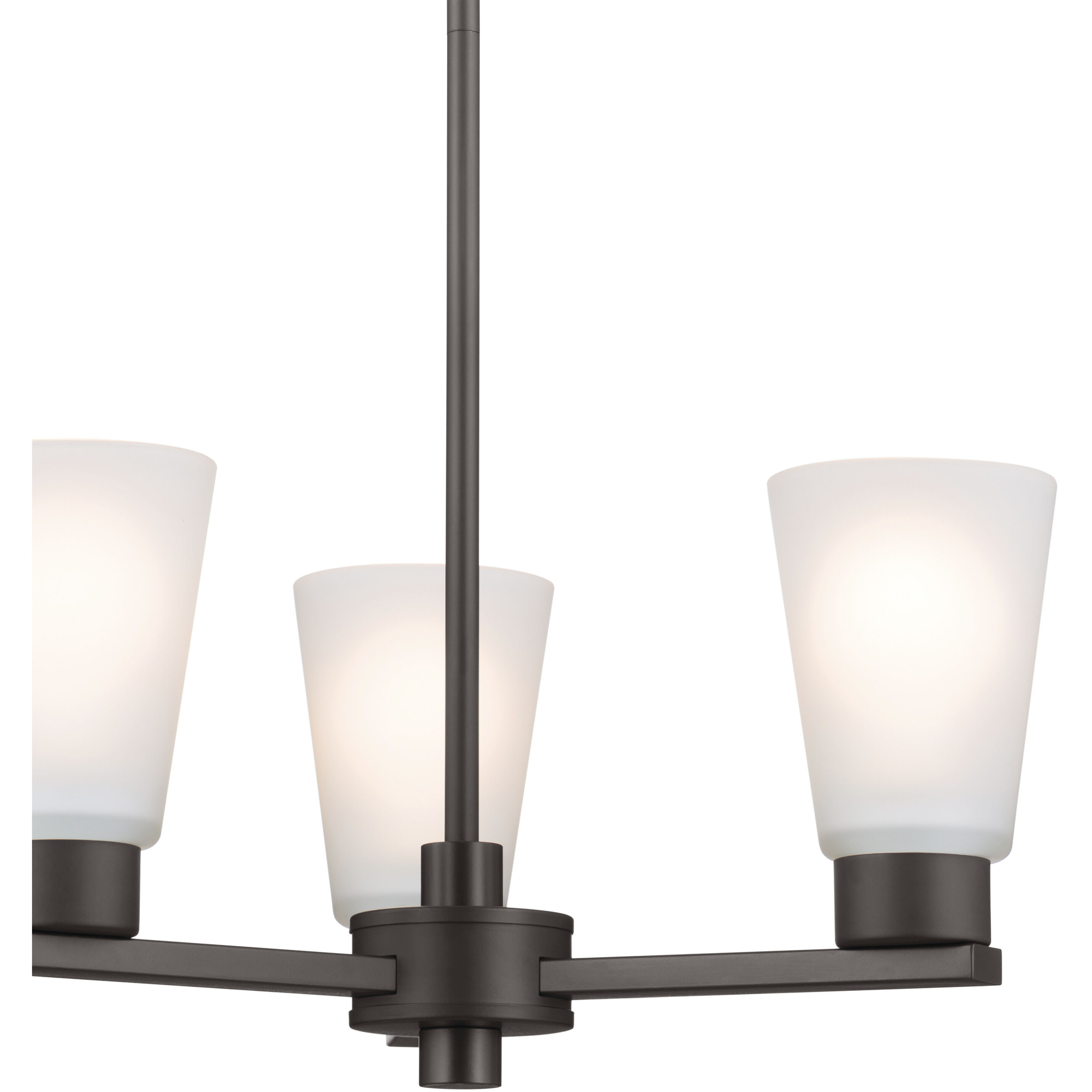 Stamos 3 Light Olde Bronze Chandelier Ceiling Light, Small, 1 Tier