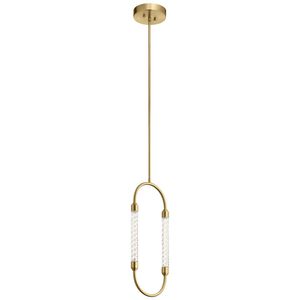 Delsey LED 2 inch Champagne Gold Mini Pendant Ceiling Light