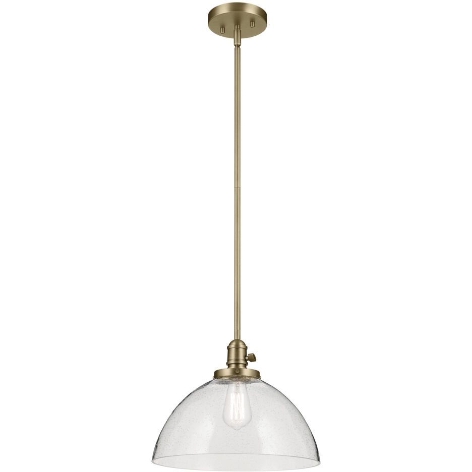 Avery 1 Light Natural Brass Pendant Ceiling Light