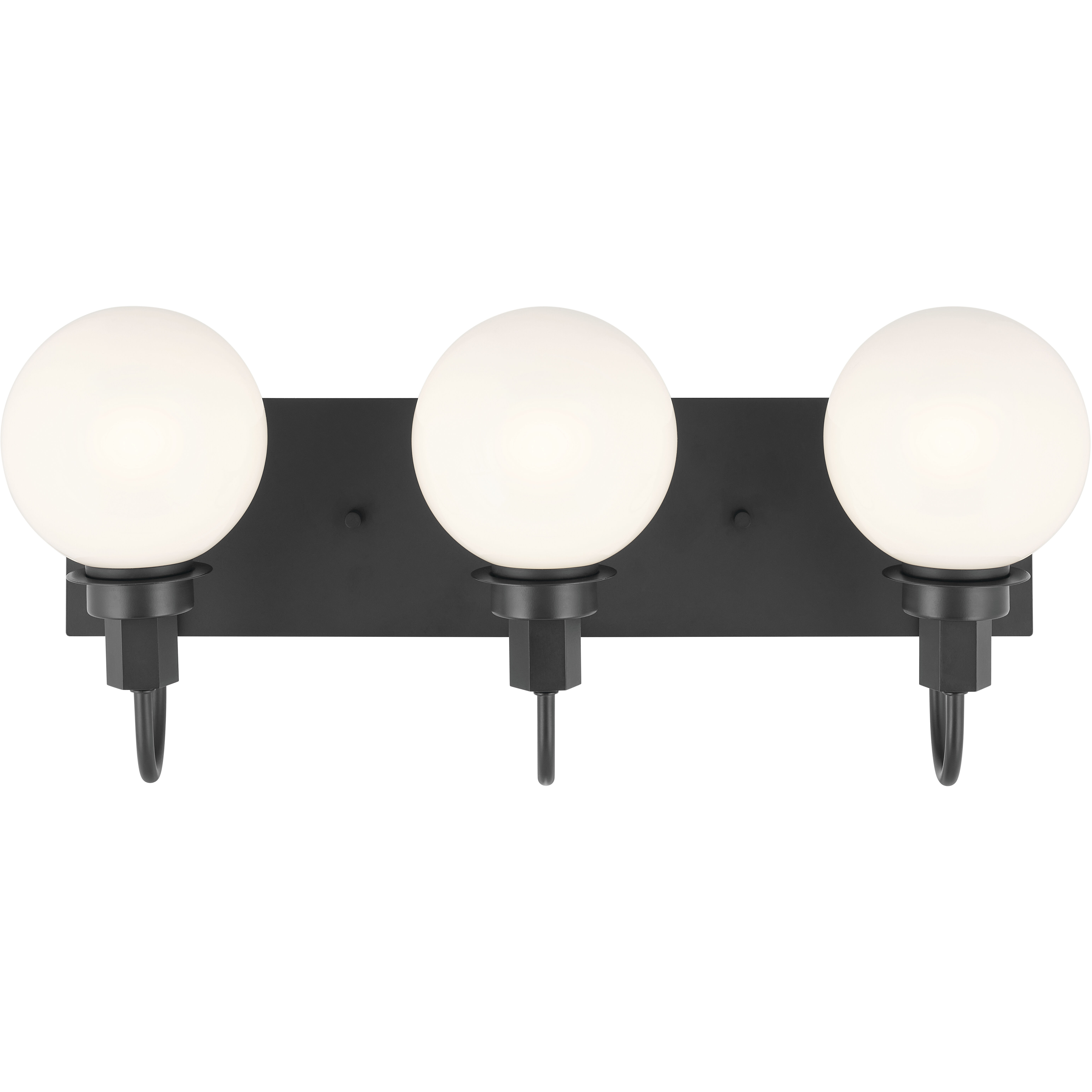 Kichler 55151BK Hex LED 22.75 inch Black Bathroom Vanity Light 