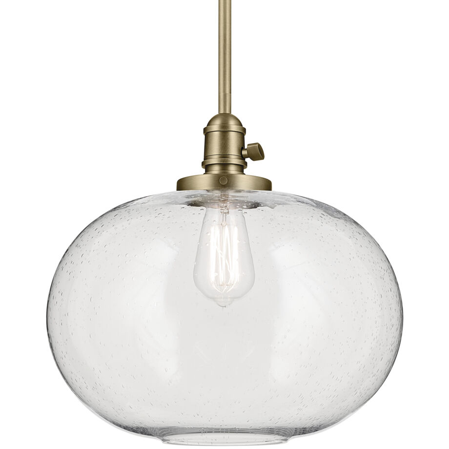 Avery 1 Light Natural Brass Pendant Ceiling Light