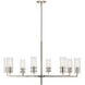 Velestino 8 Light Polished Nickel Chandelier Ceiling Light