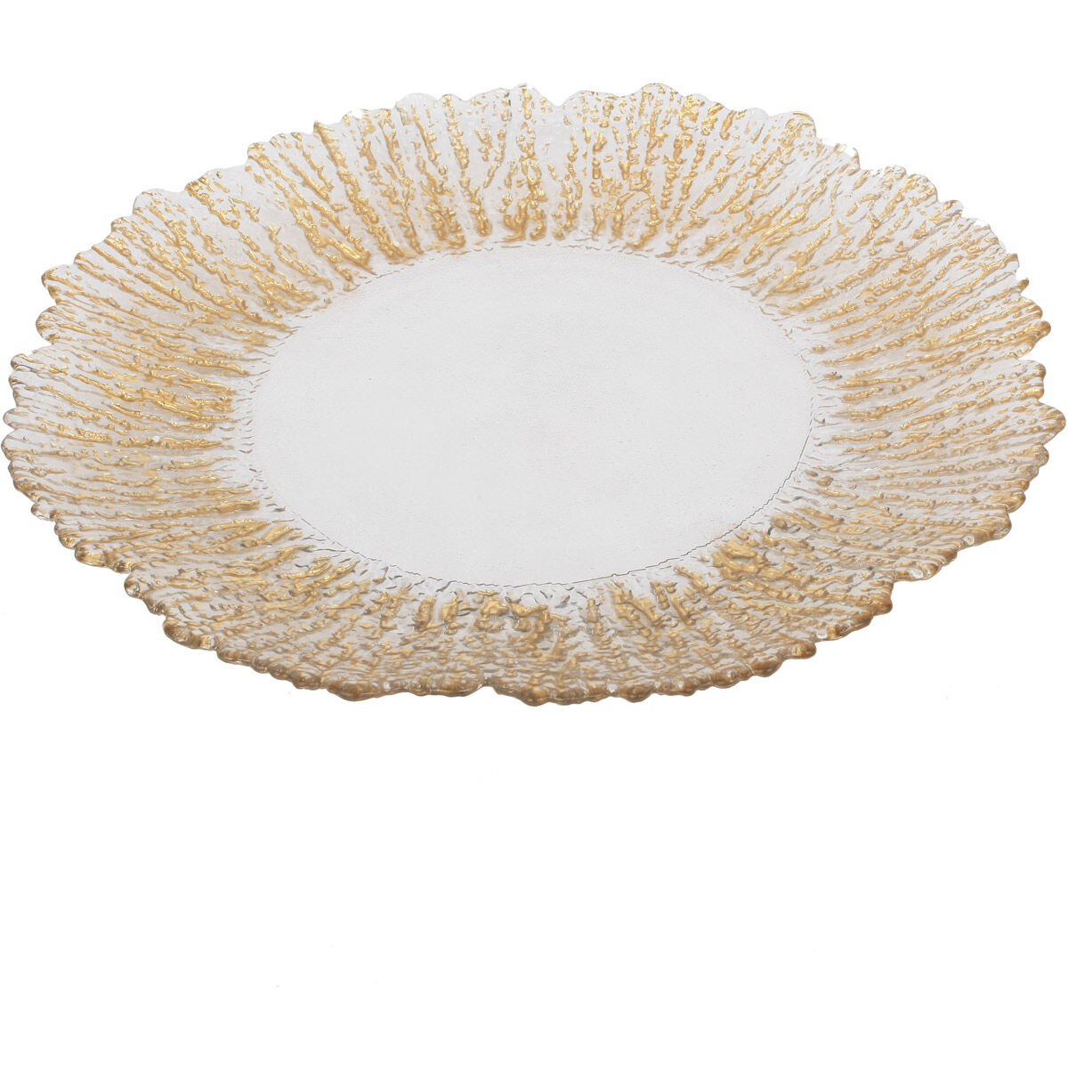 Stallard White/Gold Charger 