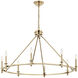 Carrick 8 Light Champagne Bronze Chandelier Ceiling Light, 1 Tier Medium
