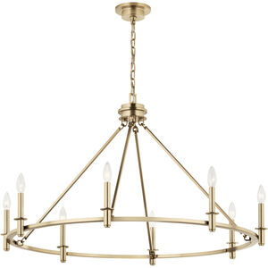 Carrick 8 Light Champagne Bronze Chandelier Ceiling Light, 1 Tier Medium