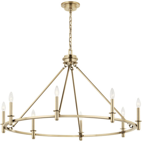 Carrick 8 Light Champagne Bronze Chandelier Ceiling Light, 1 Tier Medium