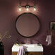 Farum 3 Light 26 inch Black Vanity Light Wall Light