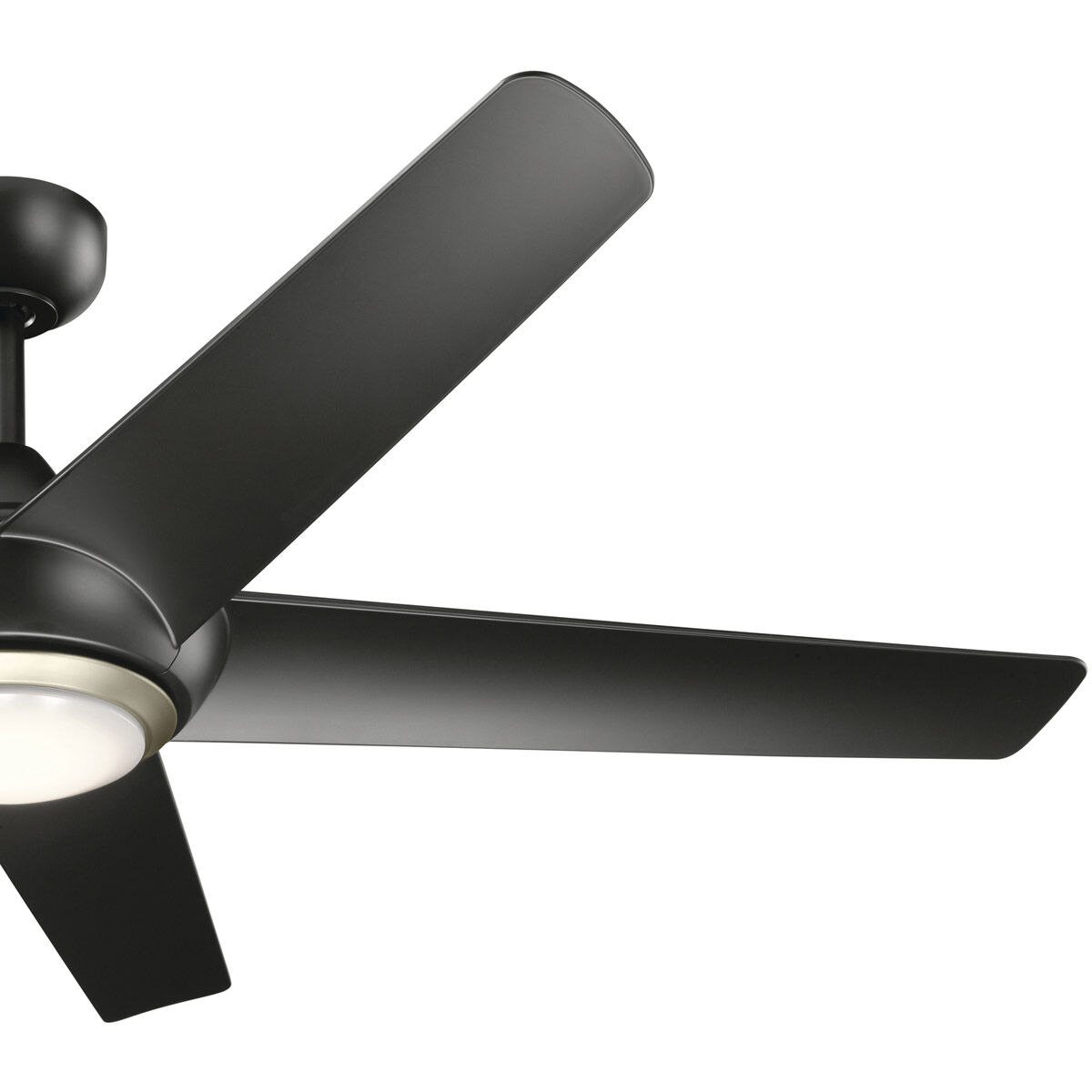 Kapono 52 inch Satin Black Ceiling Fan