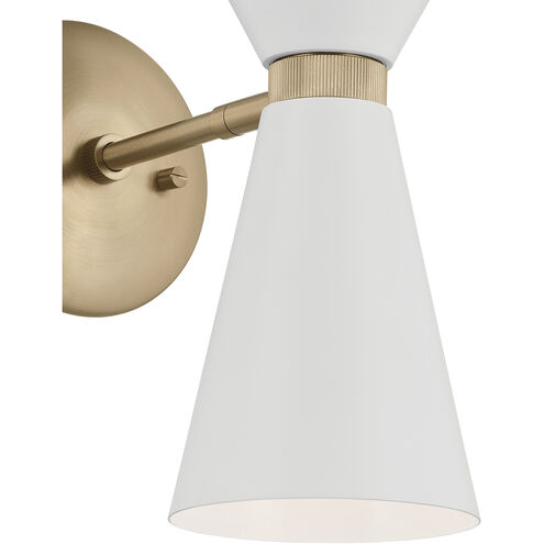Phix LED 8.75 inch Champagne Bronze with White Wall Sconce Wall Light