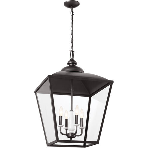 Homestead Dame 4 Light 19 inch Anvil Iron Foyer Pendant Ceiling Light, Dame