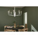 Deela LED 36 inch White Chandelier Ceiling Light