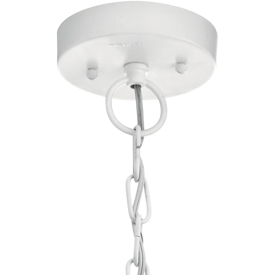 Beacon Square 1 Light 10 inch White Outdoor Hanging Pendant