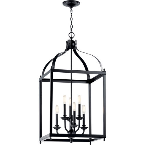 Larkin 6 Light 18 inch Black Chandelier Foyer Ceiling Light