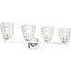 Marant 4 Light 33.25 inch Chrome Vanity Light Wall Light
