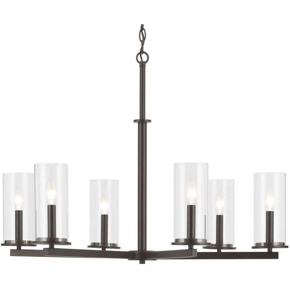 Crosby 6 Light Olde Bronze Chandelier Ceiling Light