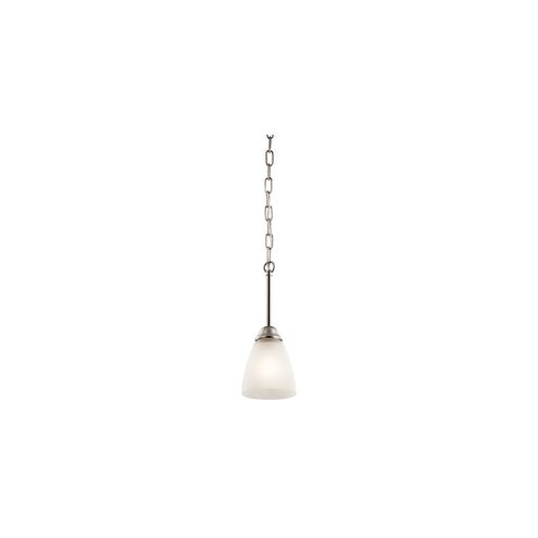 Jolie LED 5 inch Brushed Nickel Mini Pendant Ceiling Light