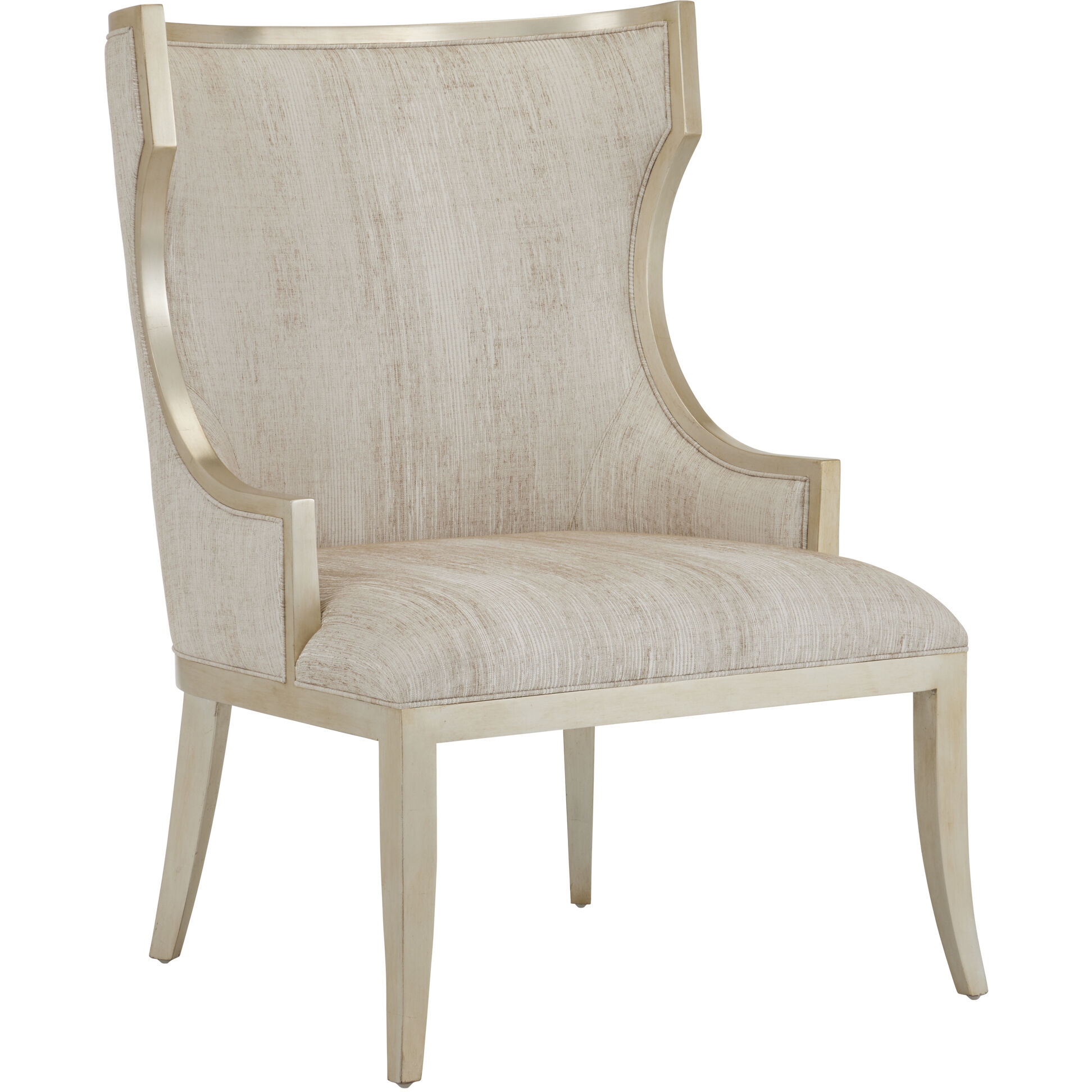 Garson Silver and Fresh File Linen Chair