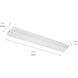 4U Series LED 120 LED Integrated 30 inch Textured White LED Under Cabinet
