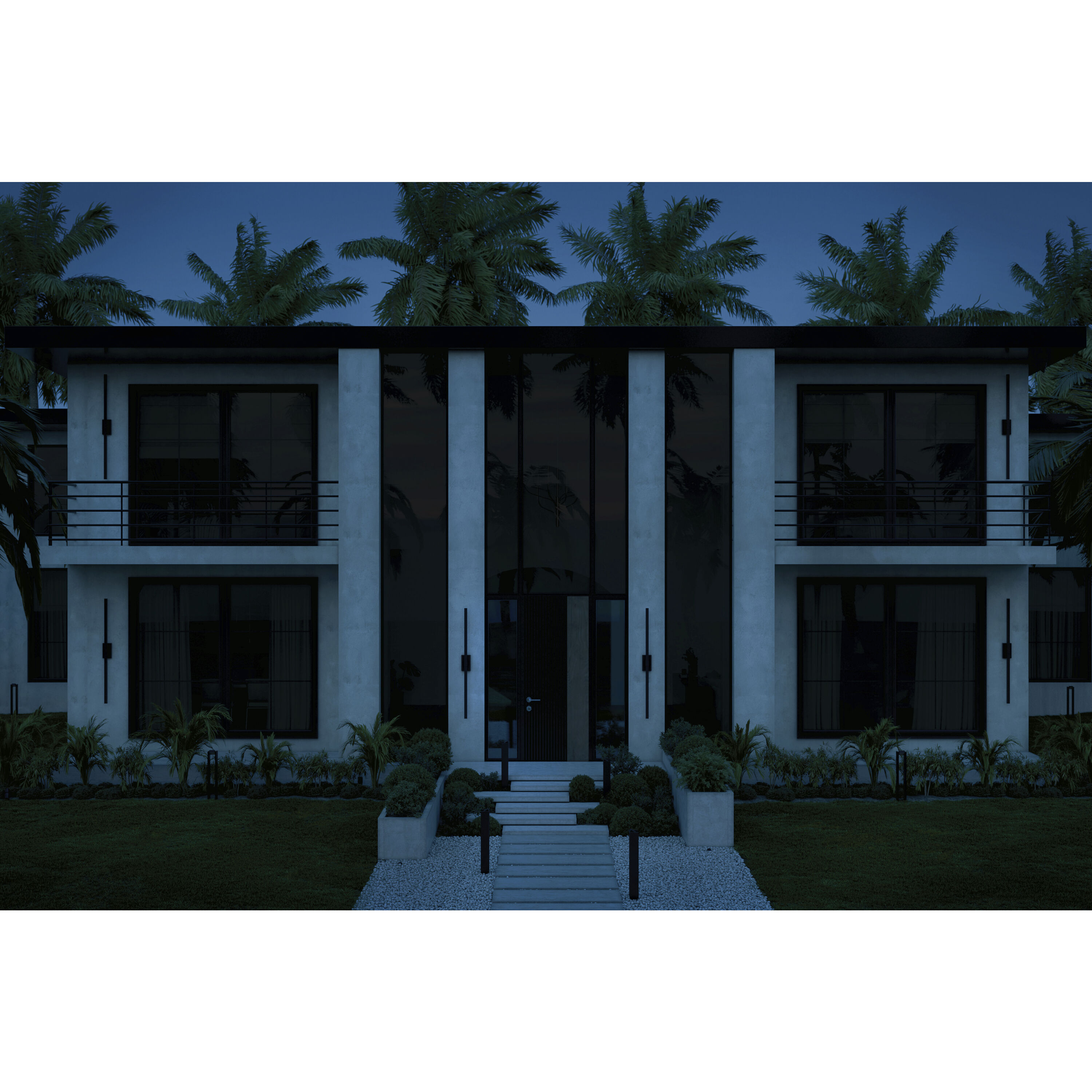 Nocar LED 60 inch Textured Black Outdoor Wall Light