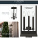 Lundon 3 Light 22.75 inch Olde Bronze Outdoor Post Lantern