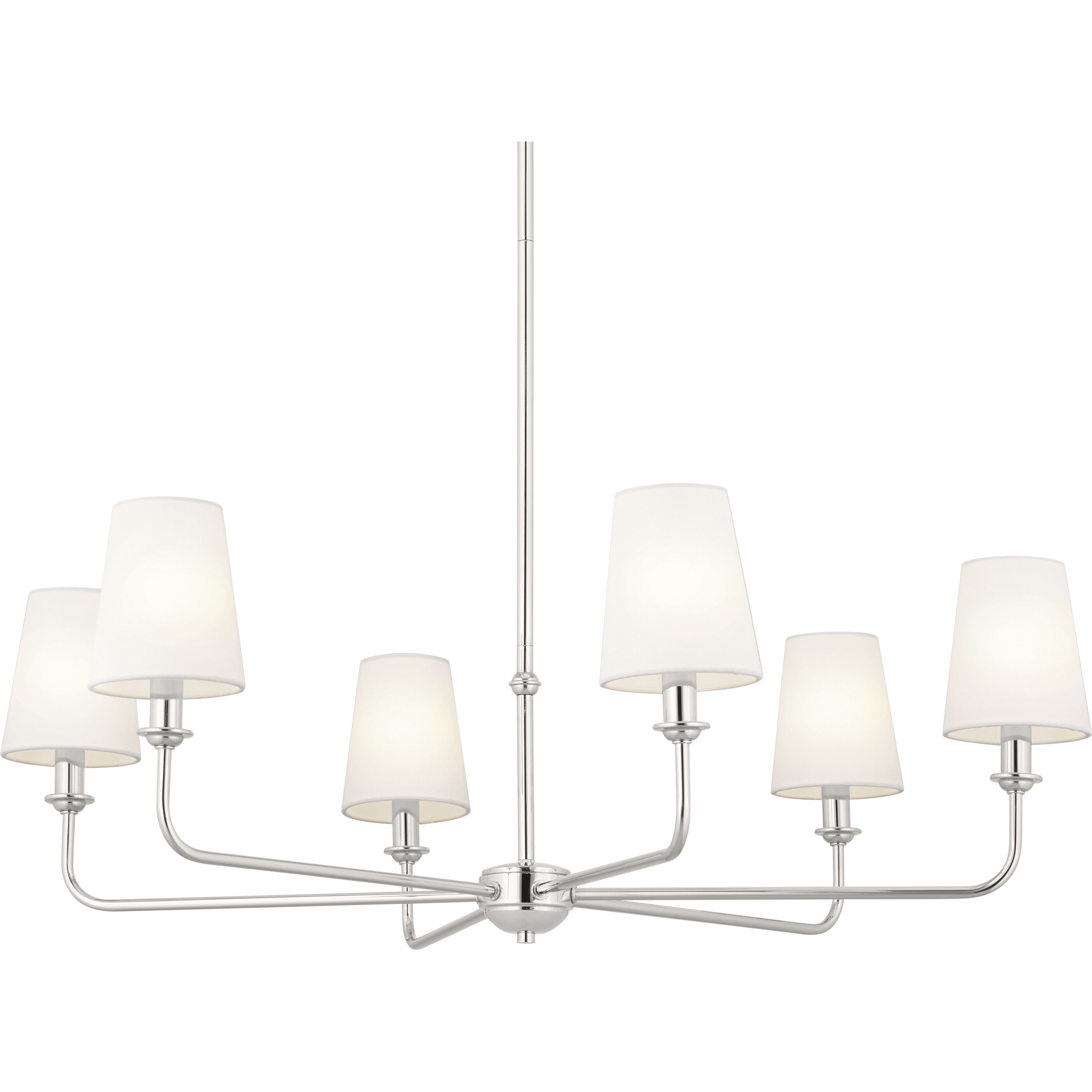 Kichler 52516PN Pallas 6 Light 32.25 inch Polished Nickel