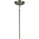 Shailene 5 Light Brushed Nickel Chandelier Ceiling Light in Clear