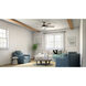 Verdi 56 inch Anvil Iron with Dist Antiq Gray Blades Ceiling Fan