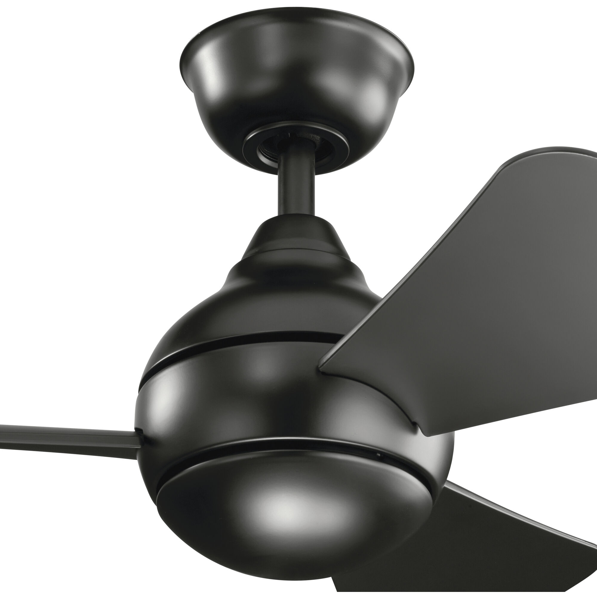 Sola 34 inch Satin Black Ceiling Fan