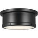 Serca 2 Light 14.25 inch Black Flush Mount Ceiling Light