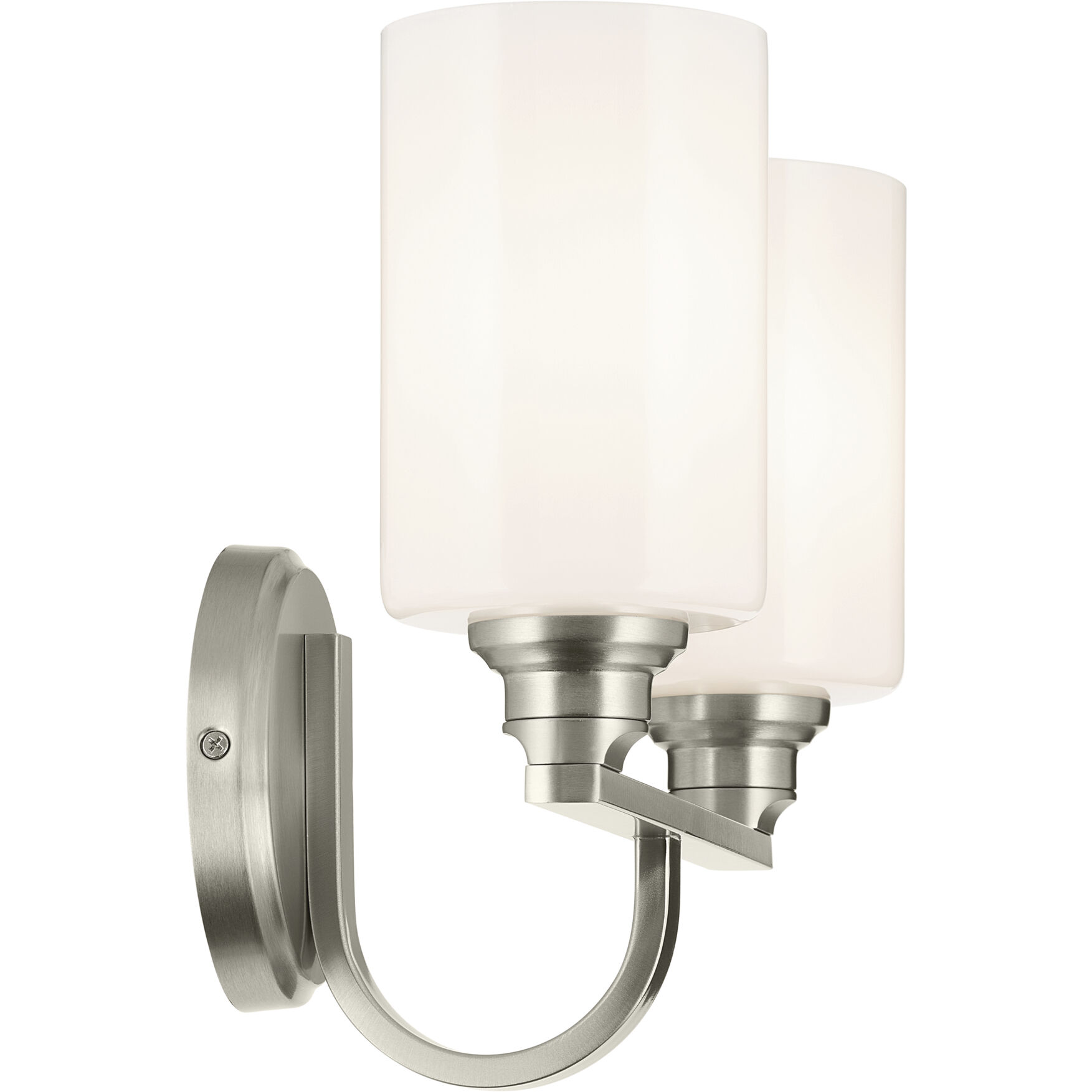 Gioe 2 Light 14.25 inch Brushed Nickel Vanity Light Wall Light