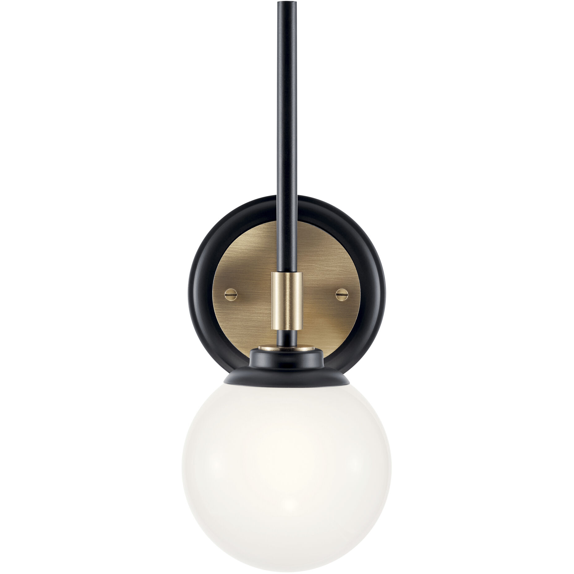 Benno Wall Sconce Wall Light in Black and Champagne Bronze