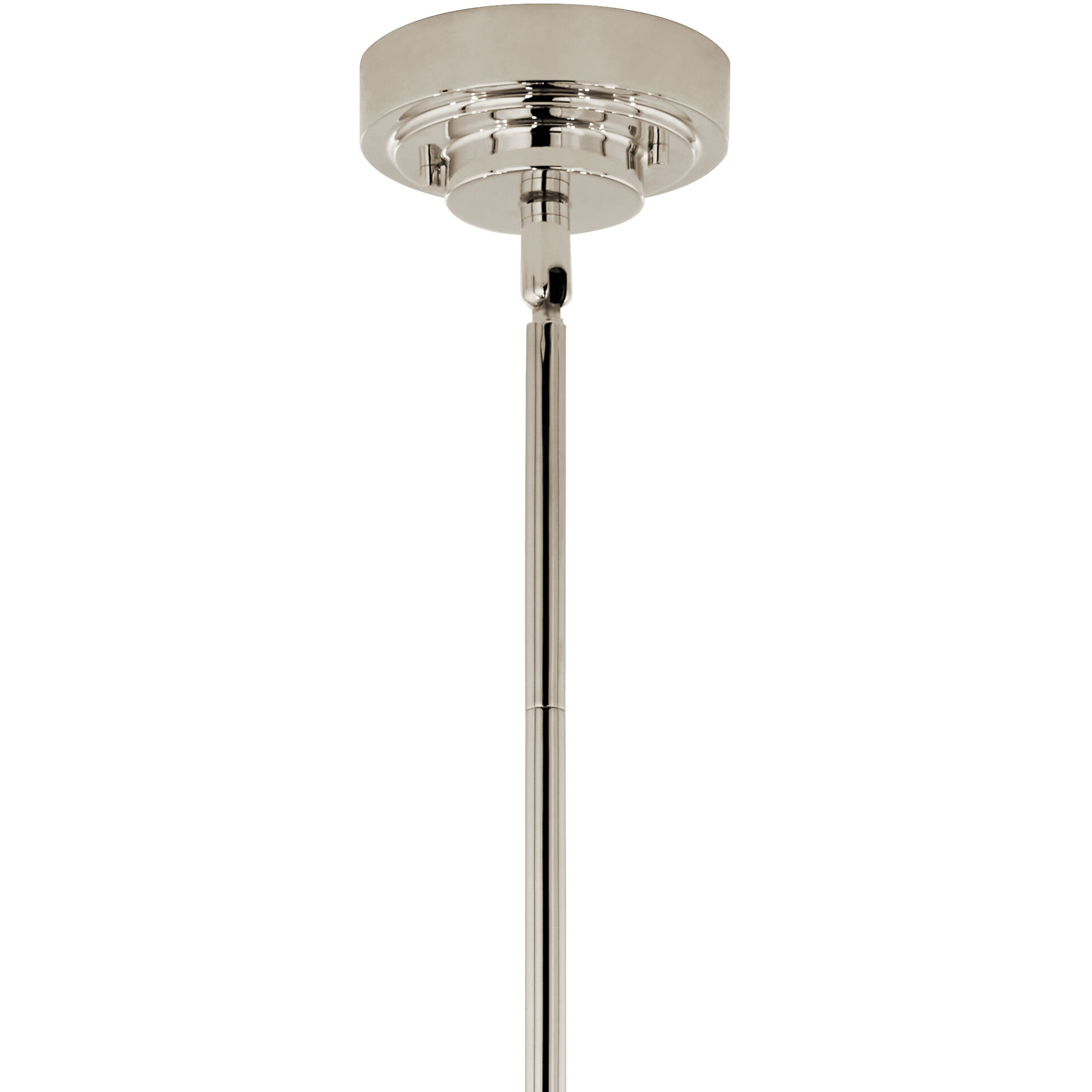 Sycara LED Polished Nickel Chandelier Ceiling Light, 1 Tier Medium