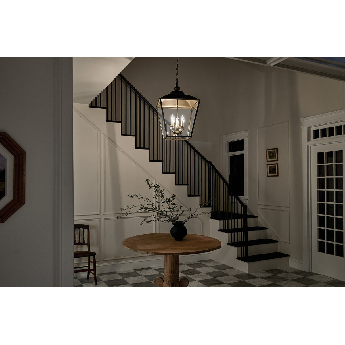 Homestead Dame 4 Light 19 inch Character Bronze Foyer Pendant Ceiling Light, Dame